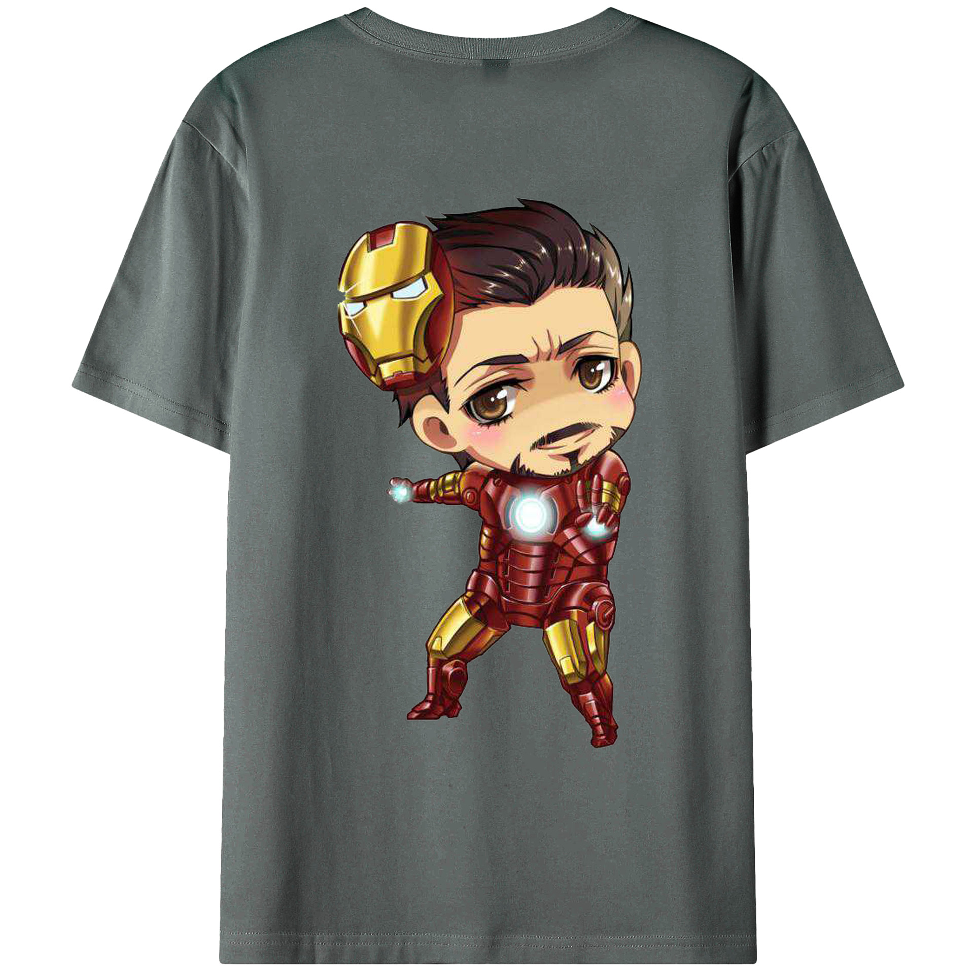 （画像用） アベンジャーズ The Avengers 綿100％ メンズ半袖Tシャツ（バックプリント） 通気性